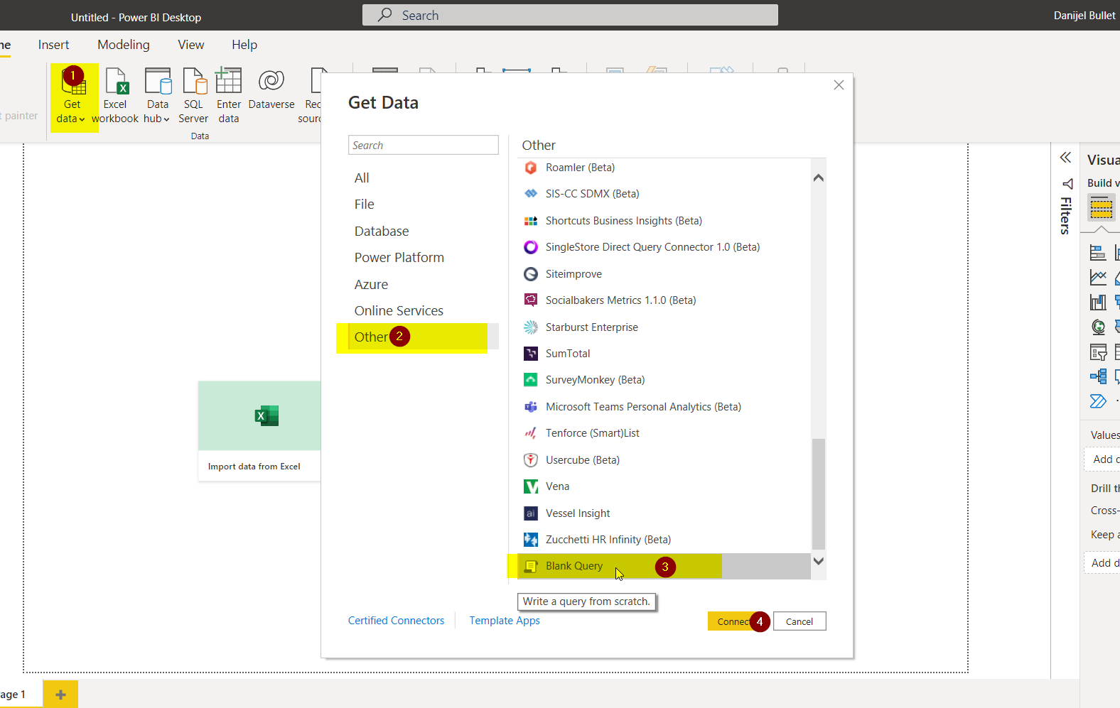 Power Bi Blank Query